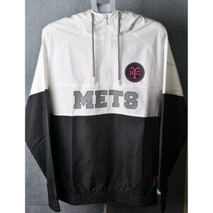 New! New Era Men Active Jacket New York METS MLB Genuine Merch Windbreak Large